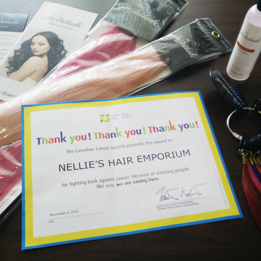 Infinitude Donates Pink Extensions to the Canadian Cancer Society