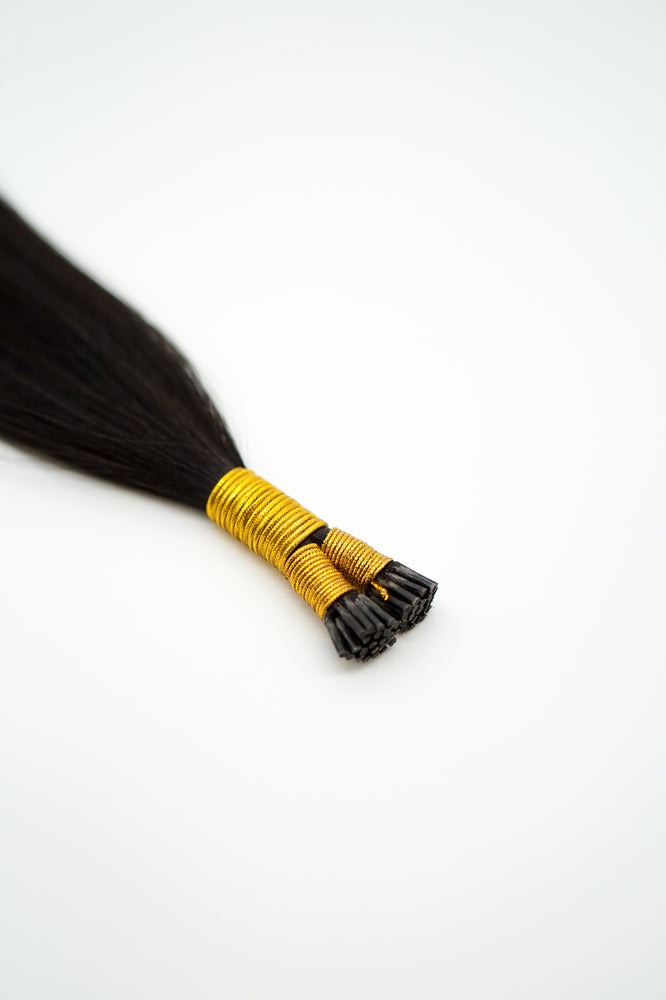 I Tip Extensions: Natural Black #1B